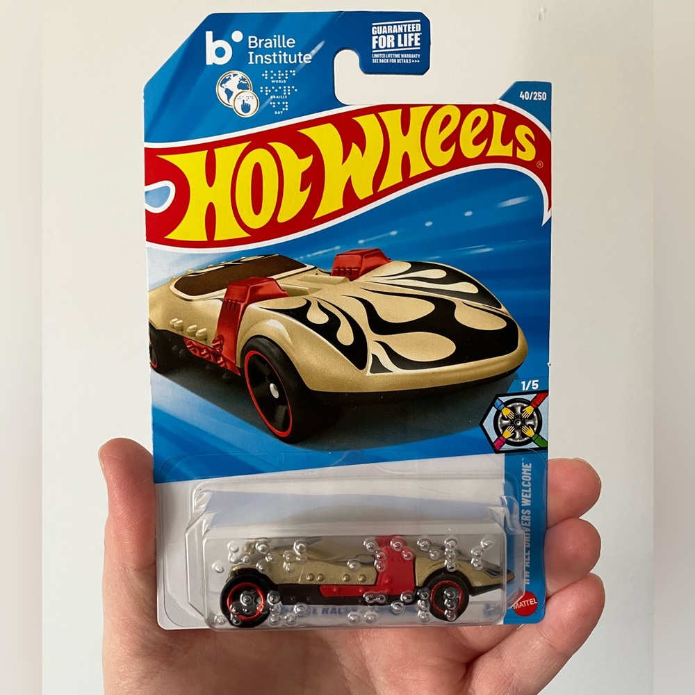 Hotwheels Braille Racer Twin Hill HW All Drivers Welcome Die cast car new